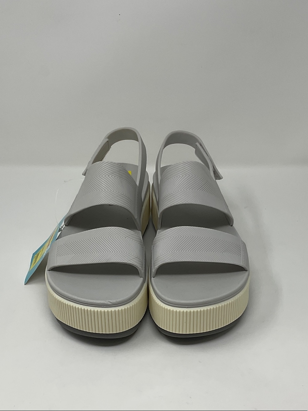 Women's Grey Platform Slingback Sandals